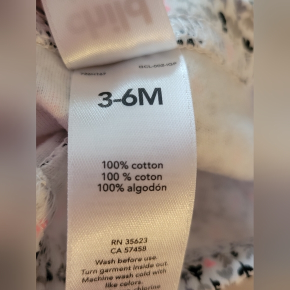 NWT Carters 2-pack Infant Girls  Pants 3-6 Months - Picture 7 of 7